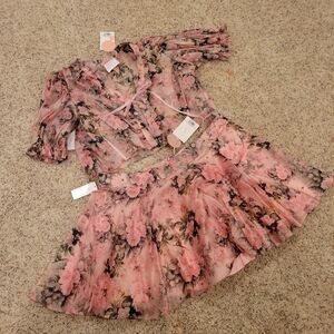 SELKIE SILK "PAPER DOLL" TWO PIECE SET NWT